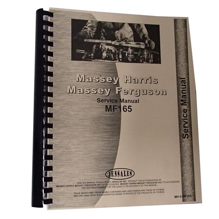Aftermarket Tractor Service Manual Fits Massey Ferguson 165 RAP79286